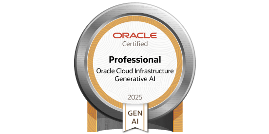 Oracle Cloud Infrastructure 2025 Certified Generative AI Professional